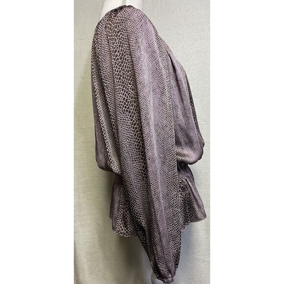 Michael Kors Top Michael Michael Kors Animal Print Women's Size XL‎ - Picture 6 of 13